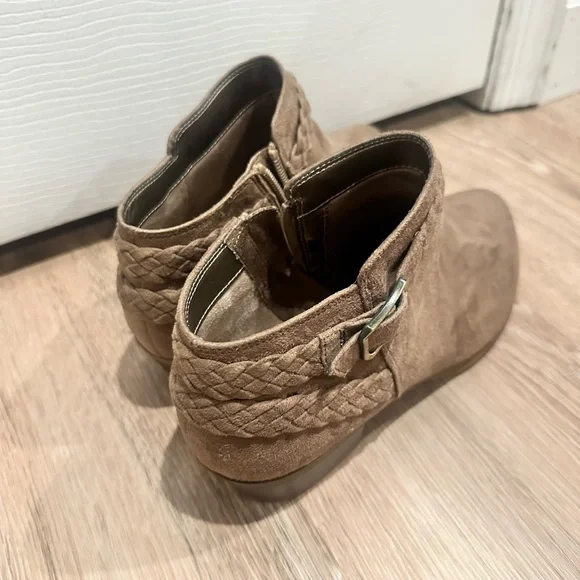 Life Stride Braided Tan Ankle Booties - Picture 3 of 3